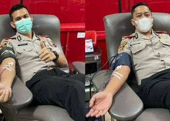Serdik Sespimmen Angkatan 61 Donor Darah  di Unit PMI Surabaya