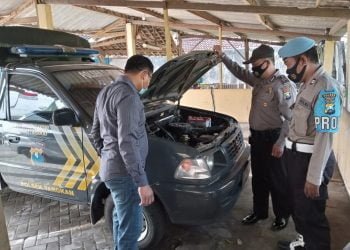 Laksanakan SOP Mutasi Piket Penjagaan, Pastikan Kondisi Ranmor Dinas Siap Pakai