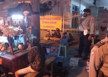 Pengunjung Angkringan Tak Bermasker, Polsek Pesantren Berikan Sanksi Teguran