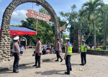 Jelang Pergantian Tahun, Pos Pam Lilin Puhsarang Instentifkan Patroli Seputar Gereja